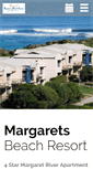 Mobile Screenshot of margaretsbeachresort.com.au